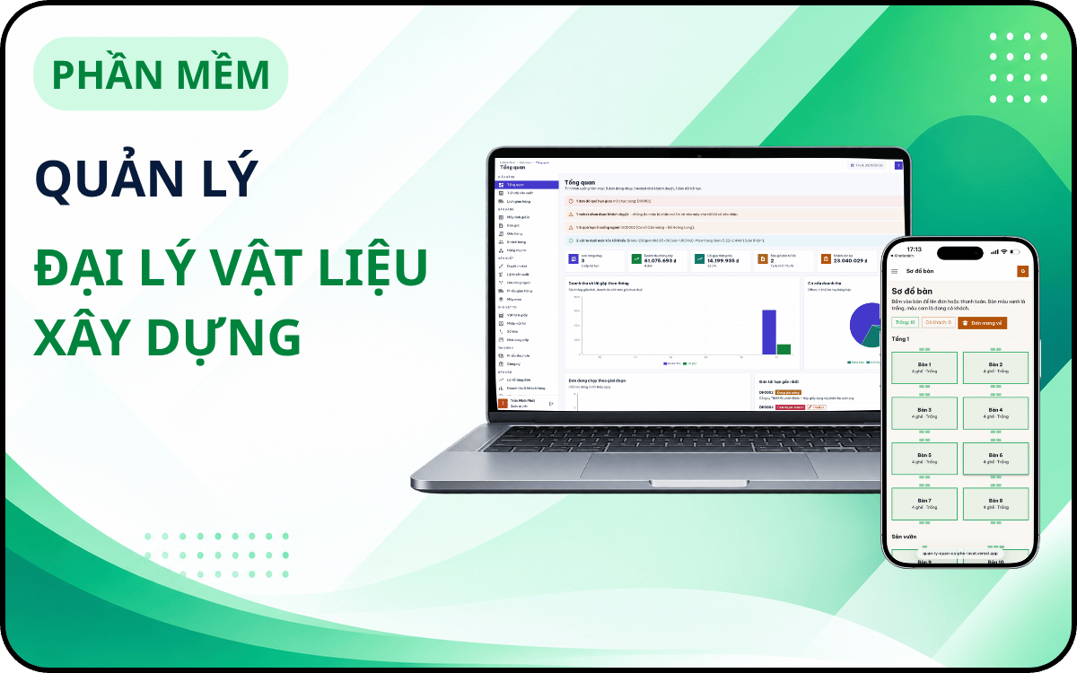 Quản Lý Đại Lý Vật Liệu Xây Dựng