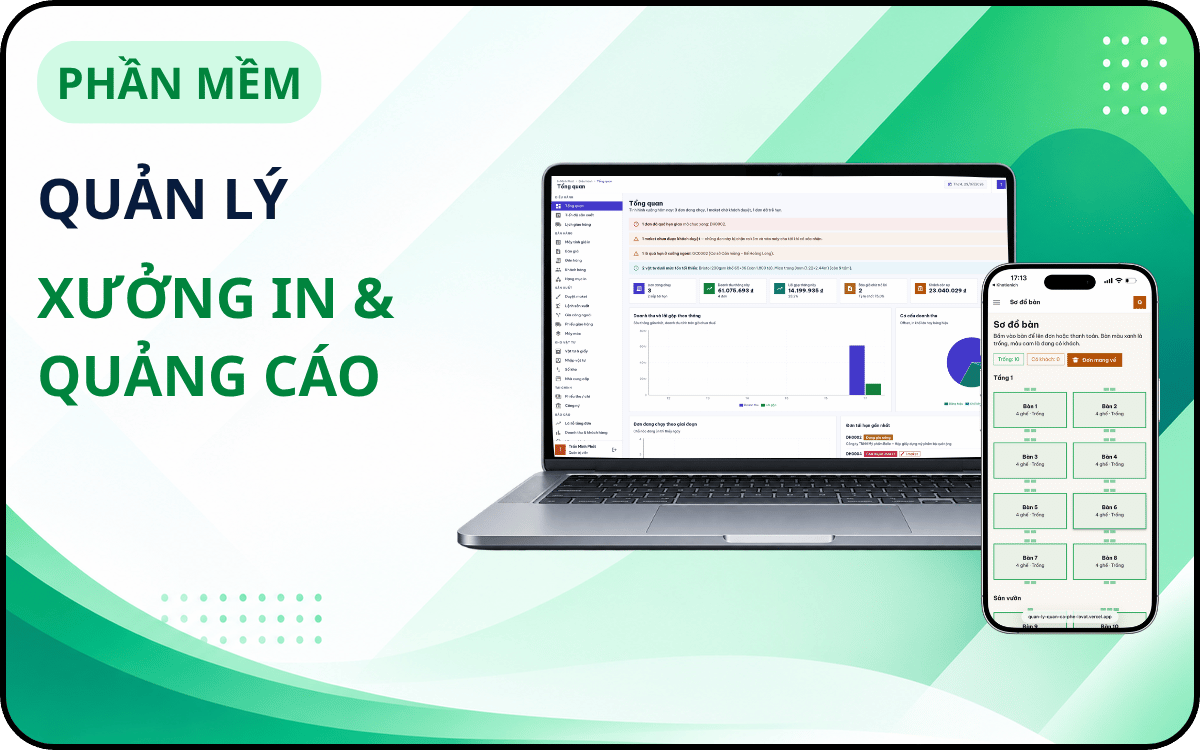 Quản Lý Xưởng In & Quảng Cáo