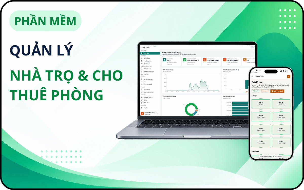 Quản Lý Nhà Trọ & Cho Thuê Phòng